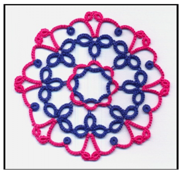 Free “Pink and Blue Motif” Tatting Pattern!