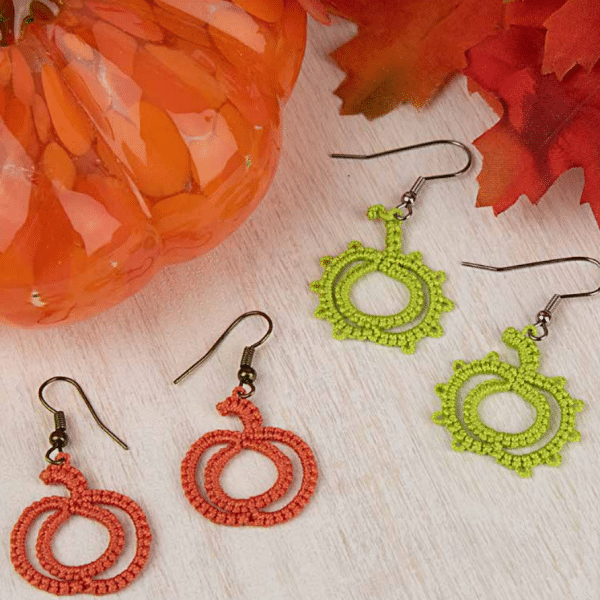 Tiny Tatted Pumpkin Earrings: A Sweet Autumn Accessory Pattern!